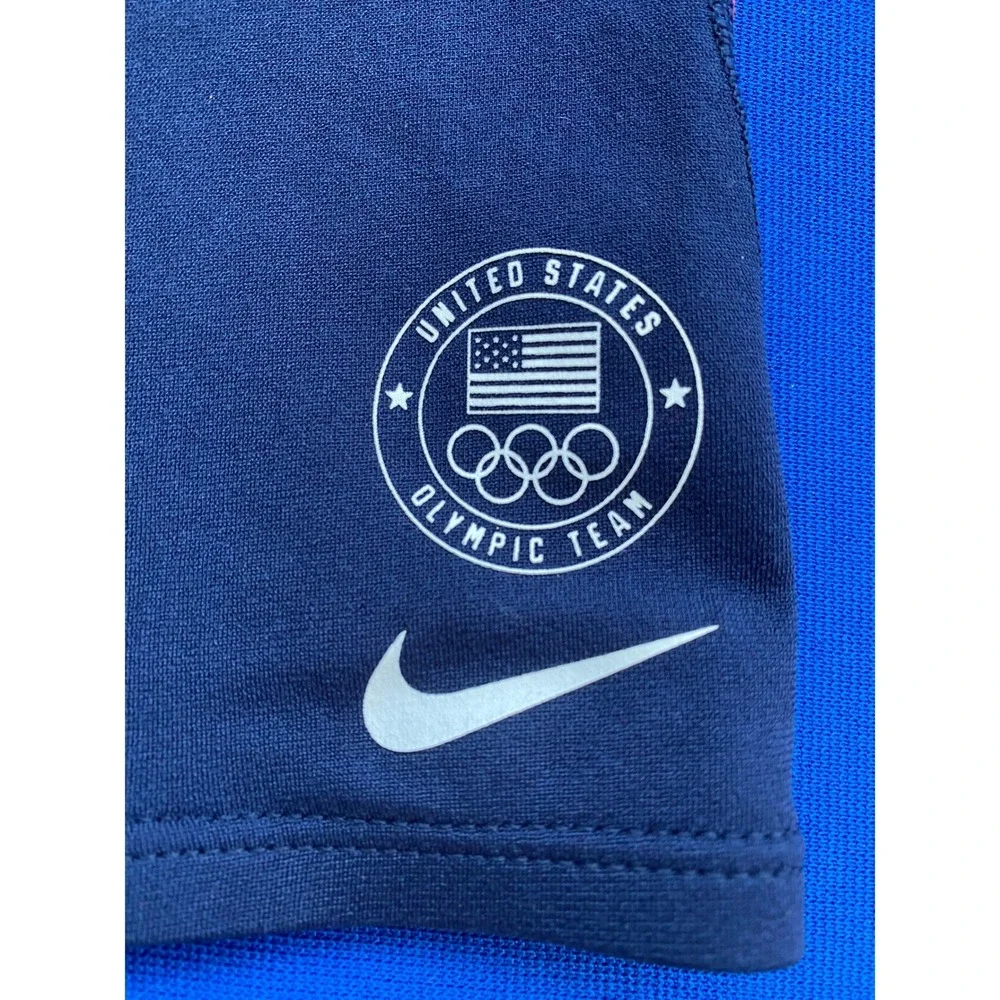 Nike Swim Team USA Olympic Jammers Navy Pink Abstract Print size 38 NWT NESSE037